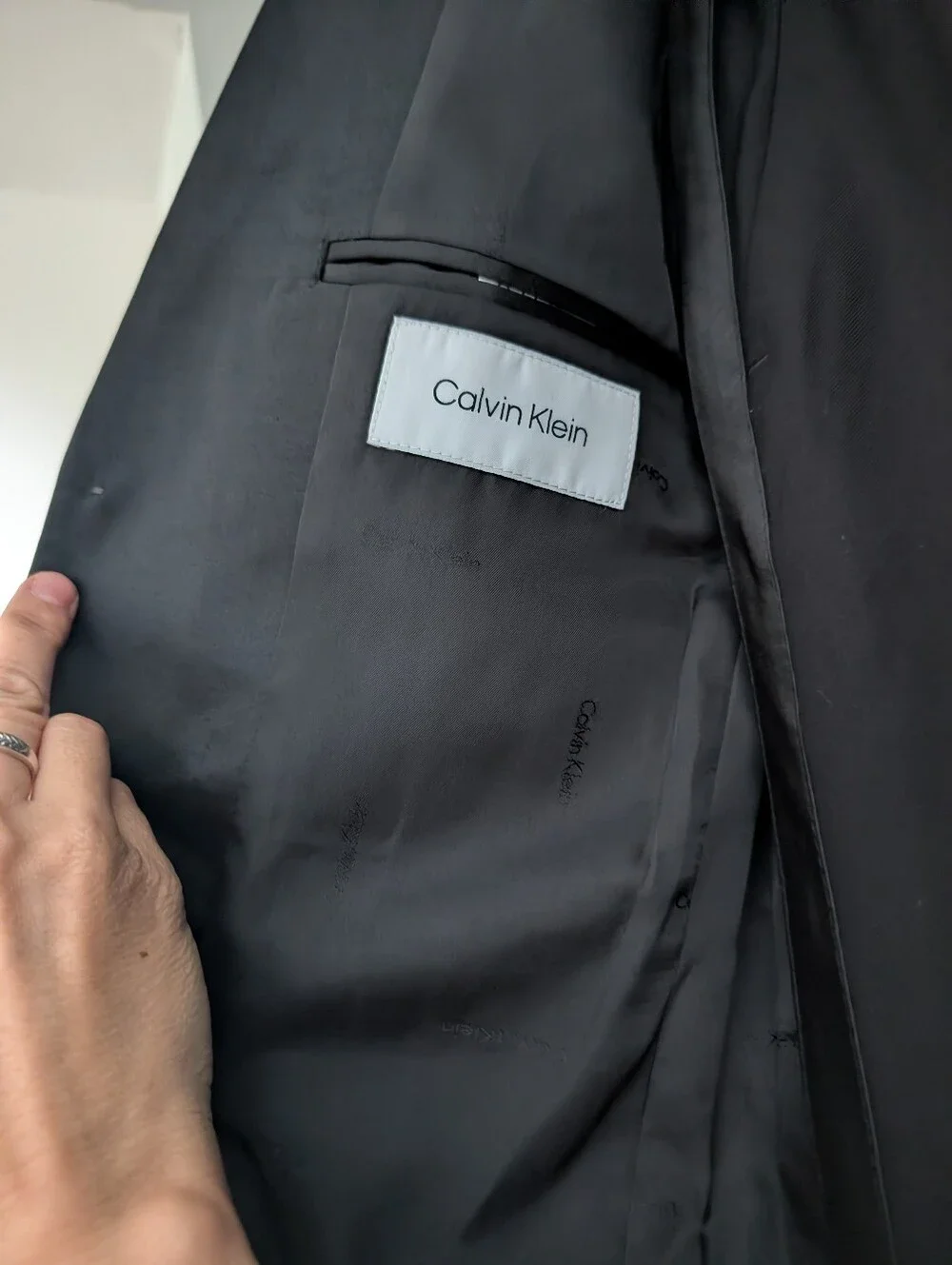 Calvin Klein Boys' 2-piece Formal Tuxedo Suit Set, Includes Jacket & Dress Pants